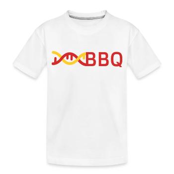 BBQ is in my DNA - Kids' Premium Organic T-Shirt - white - Front