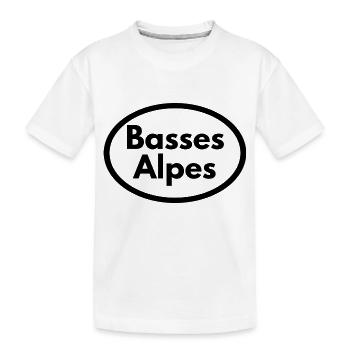 basses alpes - T-shirt bio Premium Enfant - blanc - Devant