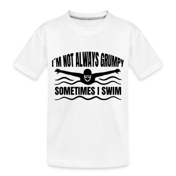 Schwimmverein Frau Schwimmen Schwimmerin Schwimmer - Kinder Premium Bio T-Shirt - Weiß - Vorne