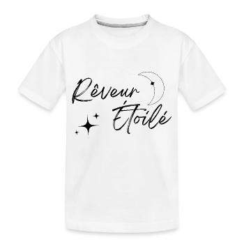 Rêveur étoilé - T-shirt bio Premium Enfant - blanc - Devant