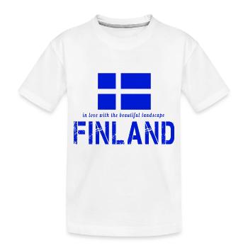Finlande Finlande Suomi - T-shirt bio Premium Enfant - blanc - Devant