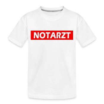 Notarzt - Kinder Premium Bio T-Shirt - Weiß - Vorne