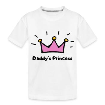 Daddy's Princess - Kinder Premium Bio T-Shirt - Weiß - Vorne