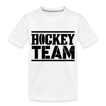 hockey team - Kinder Premium Bio T-Shirt - Weiß - Vorne