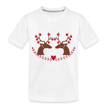 Happy holidays - Kids' Premium Organic T-Shirt - white - Front