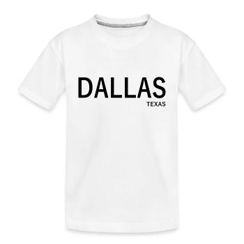 Dallas - Texas - United Statesof America - USA - Kinder Premium Bio T-Shirt - Weiß - Vorne