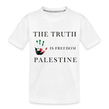 Wahrheit ist Freiheit - Palästina - Kinder Premium Bio T-Shirt - Weiß - Vorne