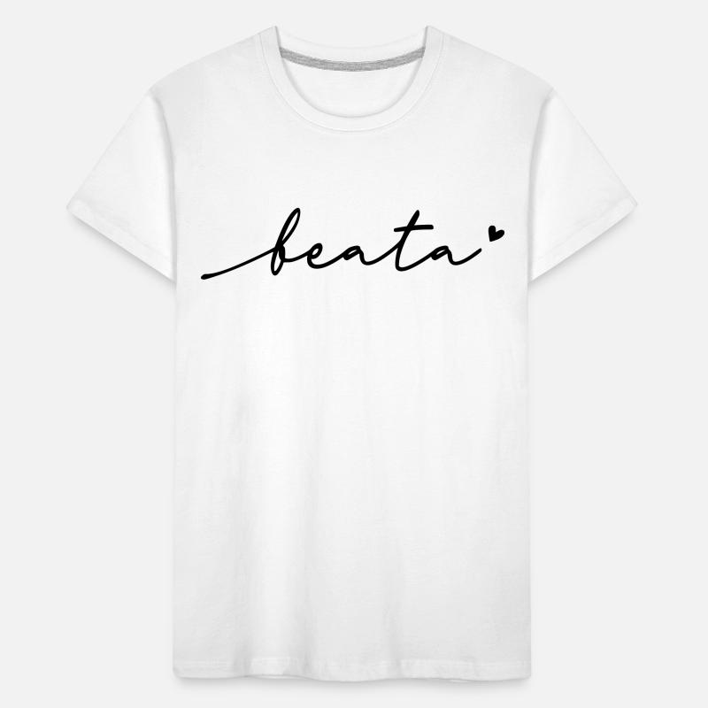 Beata Cursive Name Kids' Premium Organic T-Shirt