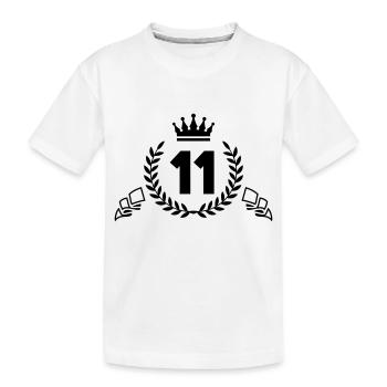11 Couronne de la Couronne - T-shirt bio Premium Enfant - blanc - Devant