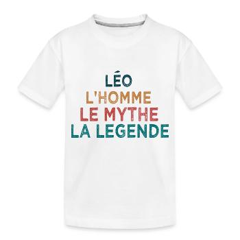 Léo la légende - T-shirt bio Premium Enfant - blanc - Devant