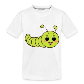 Chenilles insecte Amour petite chenille - T-shirt bio Premium Enfant - blanc - Devant