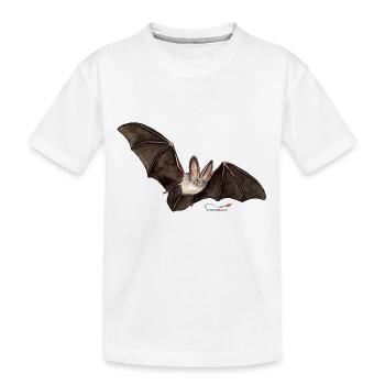 Mouse ear, a bat - Kids' Premium Organic T-Shirt - white - Front