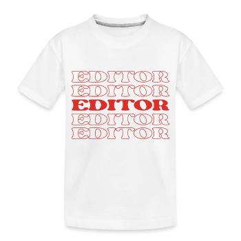 Editeur, Correcteur, Réviseur, Réviseur, Rédacteur - T-shirt bio Premium Enfant - blanc - Devant