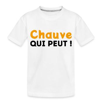 Chauve qui peut ! - T-shirt bio Premium Enfant - blanc - Devant