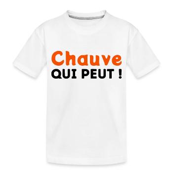 Chauve qui peut ! - T-shirt bio Premium Enfant - blanc - Devant