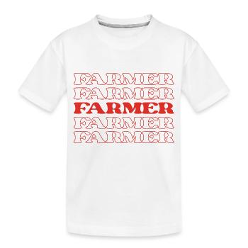 Landwirt Landwirt Landwirt Gärtner Landwirt - Kinder Premium Bio T-Shirt - Weiß - Vorne