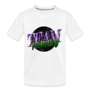 Déclaration Meilleure Fête De Famille Adoption Enfant - T-shirt bio Premium Enfant - blanc - Devant