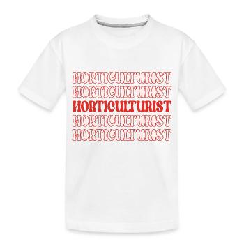 Gärtner, Pflanzenspezialist, Gärtner, Züchter - Kinder Premium Bio T-Shirt - Weiß - Vorne