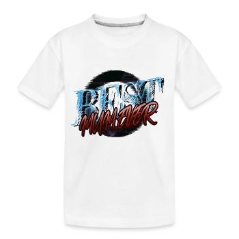 family crest antireligion tshirts birthday humor - Kinder Premium Bio T-Shirt - Weiß - Vorne