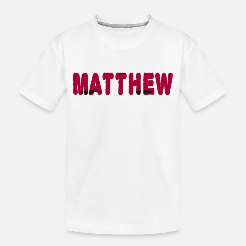 Matthieu - Nom - T-shirt bio Premium Enfant - blanc