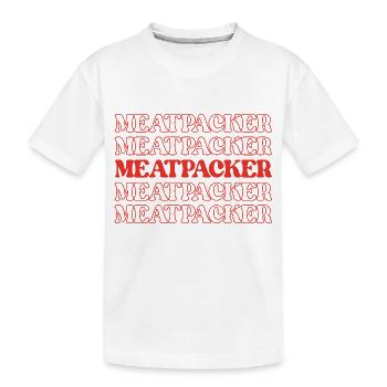 Transformateur de viande Transformateur de viande Transformateur de travailleurs de la viande - T-shirt bio Premium Enfant - blanc - Devant
