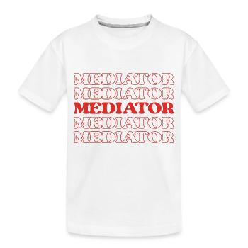 Médiateur Négociateur Arbitre Diplomate Artisan de la paix - T-shirt bio Premium Enfant - blanc - Devant