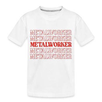 Métallurgiste Métallurgiste Soudeur Forgeron - T-shirt bio Premium Enfant - blanc - Devant