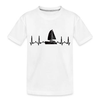 Voile Voilier Voilier Voilier - T-shirt bio Premium Enfant - blanc - Devant