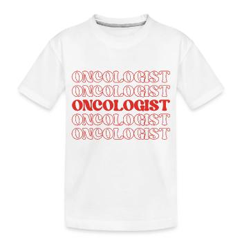 Onkologe Krebsspezialist Krebsarzt Krebs - Kinder Premium Bio T-Shirt - Weiß - Vorne