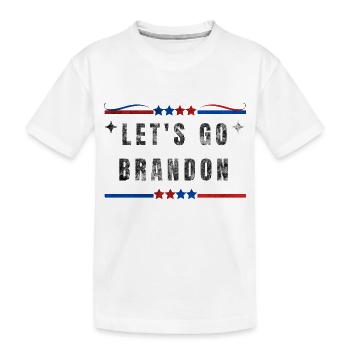 T-shirt cri de ralliement - Let’s Go Brandon - T-shirt bio Premium Enfant - blanc - Devant
