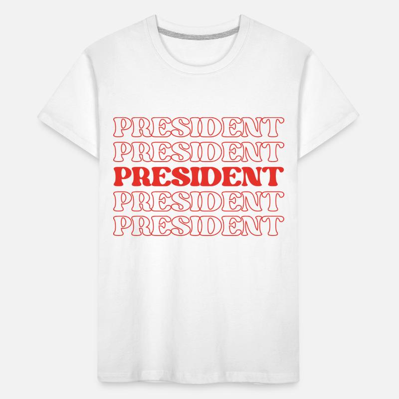 Président Chef de la direction Commandant en chef Chef T-shirt bio Premium Enfant