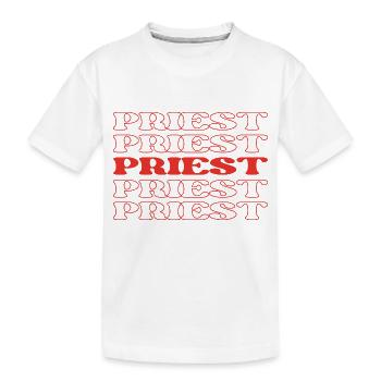 Citations drôles d'appréciation du prêtre - T-shirt bio Premium Enfant - blanc - Devant