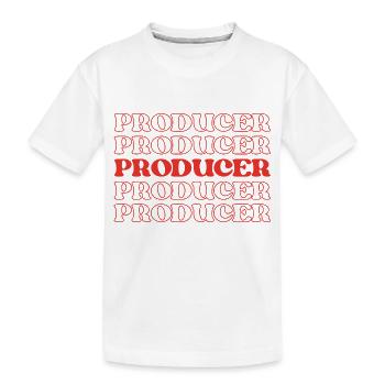 Produzent, Filmemacher, Schöpfer, Regisseur, Schöpfer - Kinder Premium Bio T-Shirt - Weiß - Vorne