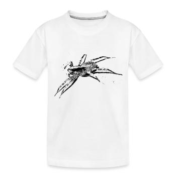 Spinne, A731400 - Kinder Premium Bio T-Shirt - Weiß - Vorne