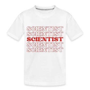 Wissenschaftler Forscher Stipendiat Forschungsexperte - Kinder Premium Bio T-Shirt - Weiß - Vorne