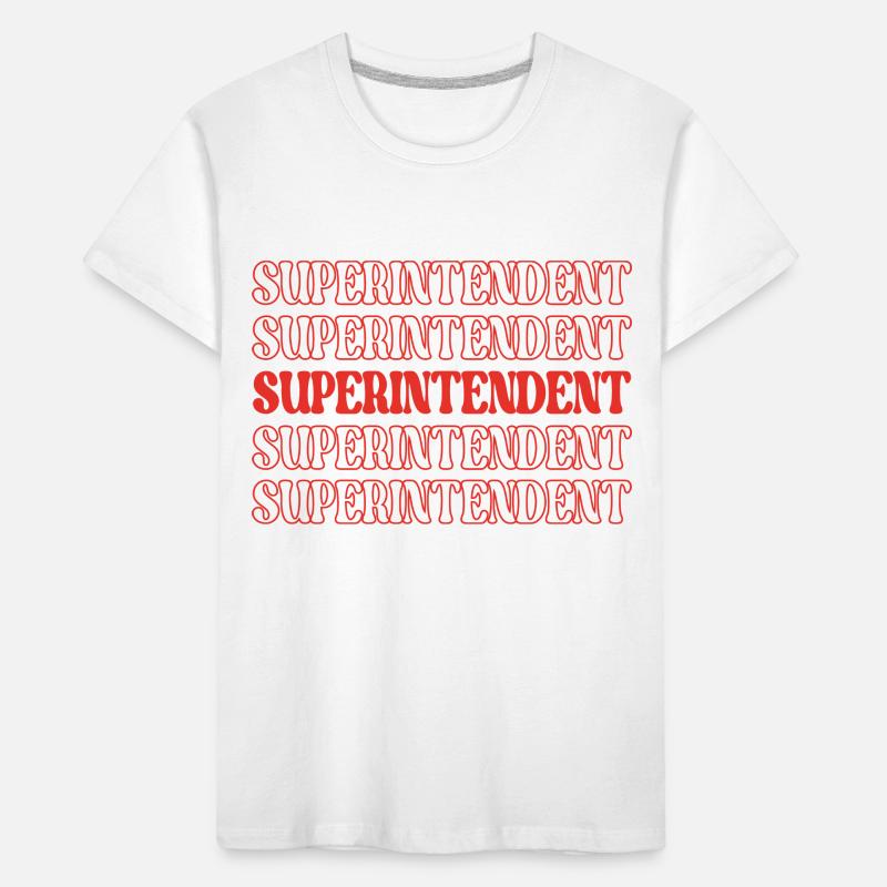 Superintendent Supervisor Direktor Chef Kinder Premium Bio T-Shirt