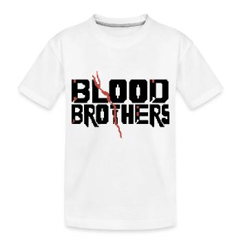 BLOOD - Kids' Premium Organic T-Shirt - white - Front