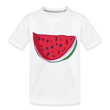 Watermelon - Kids' Premium Organic T-Shirt - white - Front