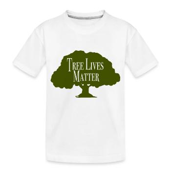 La vie des arbres compte - T-shirt bio Premium Enfant - blanc - Devant