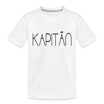Kapitän - Kinder Premium Bio T-Shirt - Weiß - Vorne