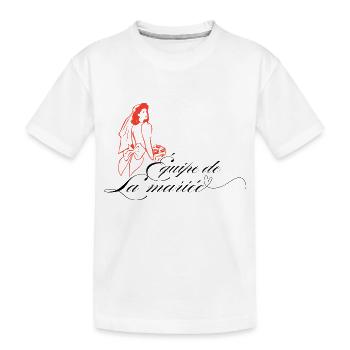 Bride's Team - Passendes Braut T-Shirt - Kinder Premium Bio T-Shirt - Weiß - Vorne