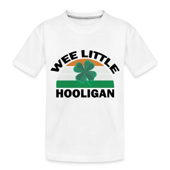 St. Patricks Day Kleiner Hooligan Lustig - Kinder Premium Bio T-Shirt - Weiß - Vorne