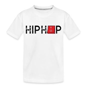 HipHop On Off - Kinder Premium Bio T-Shirt - Weiß - Vorne