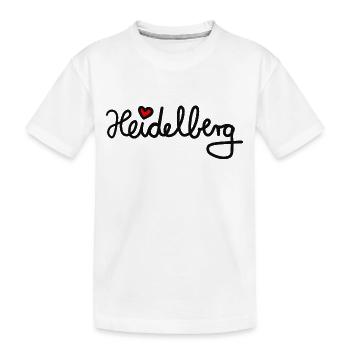 Heidelberg avec du cœur - T-shirt bio Premium Enfant - blanc - Devant