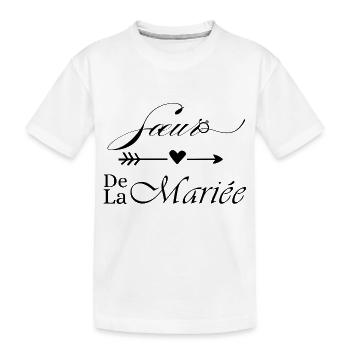 Sœur de la mariée - T-shirt bio Premium Enfant - blanc - Devant