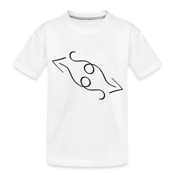 pfeile - Kinder Premium Bio T-Shirt - Weiß - Vorne