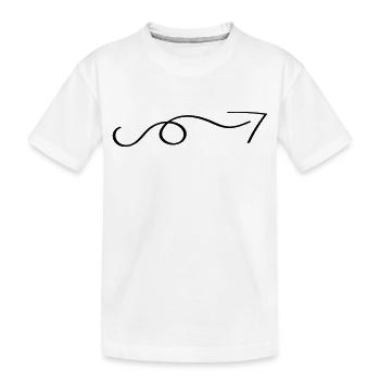 pfeil - Kinder Premium Bio T-Shirt - Weiß - Vorne