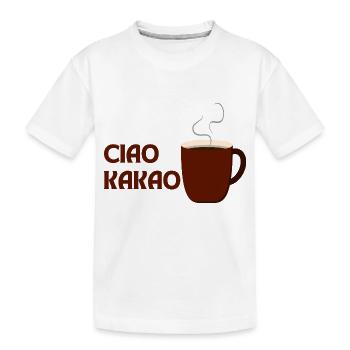 Ciao Kakao - Kinder Premium Bio T-Shirt - Weiß - Vorne