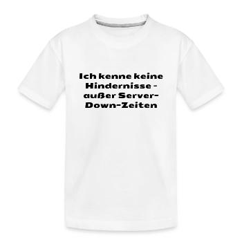 Typisch-Gamer - Kinder Premium Bio T-Shirt - Weiß - Vorne