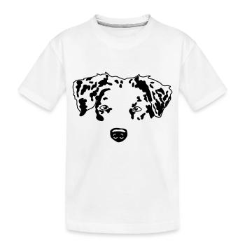 Berger australien minimal chien Aussie - T-shirt bio Premium Enfant - blanc - Devant